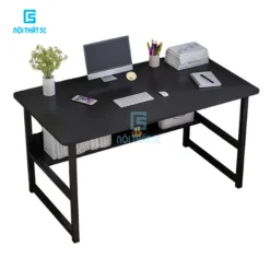Bàn làm việc, bàn học mặt gỗ công nghiệp mdf chống xước, chân sắt hộp 25x25mm sơn tĩnh điện, chắc chắn, hàng lắp ráp