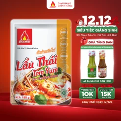 Sốt Lẩu Thái TomYum 180g AZ CHEF - Nước dùng lẩu thái Tomyum - Chuẩn vị, đậm đà.