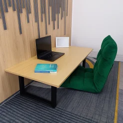 Bàn ngồi bệt gấp gọn lắp ráp sẵn nhiều kích thước bàn học gấp mini khung sắt chắc chắn mặt gỗ