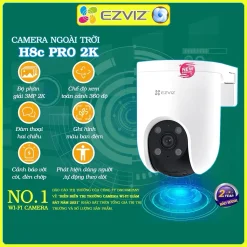Camera wifi Ezviz ngoài trời H8C H8 C8C cao nhất tới video độ nét 4K chính hãng, đàm thoại, màu đêm