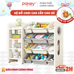 Kệ Để Đồ Chơi Cho Bé Chính Hãng Pakey - Kệ Nhựa Đựng Đồ Siêu Chắc Chắn, Nhựa Nguyên Sinh An Toàn, Bảo Hành 1 Năm