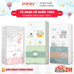 [HỎA TỐC] Tủ Cho Bé Có Ngăn Treo Tiện Lợi - Tủ Nhựa Đựng Quần Áo Có Bánh Xe Đa Năng Dễ Dàng Di Chuyển - Bảo Hành 6 Tháng