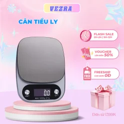 Cân Tiểu Ly Điện Tử Nhà Bếp Mini MEGUN Định Lượng 1g-10kg, Cân Tiểu Li Làm Bánh Độ Chính Xác Cao