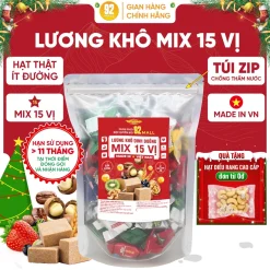 [GIÁ SỈ] 5Kg Lương Khô Mix 15 Vị Hạt Dinh Dưỡng Và Trái Cây Dùng Để Ăn Vặt Ăn Sáng Thay Bữa