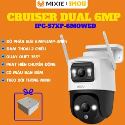 Camera IMOU 2 Mắt Ngoài Trời IMOU Cruiser Dual 6MP/10MP ( S7XP) | Tầm Nhìn Bam Đêm Có Màu | Ống Kính Kép Góc Rộng