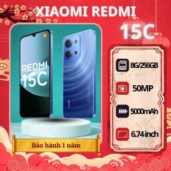 Điện Thoại Xiaomi Redmi 15C 8GB 256GB Pin 6000mAh Hiệu Năng Ổn Định Màn Hình Rộng Dùng Cả Ngày
