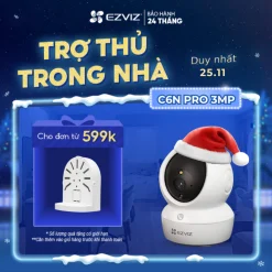 Camera WIFI EZVIZ C6N Pro 3MP Trong nhà, Quay Quét 360 Độ, Đàm Thoại 2 Chiều - Bản nâng cấp C6N