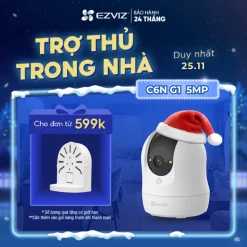 Camera WIFI EZVIZ C6N G1 5MP 3K - Góc siêu rộng, Nhận Diện Người, True, Chạm Gọi Nhanh, Đàm thoại hai chiều