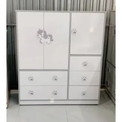 Tủ nhựa cho bé Nhựa đài loan_ Thiết kế mới 2025_ tủ quàn áo trẻ em. cao 1m22 ngang 1m05 sâu 40