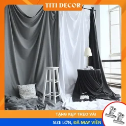 [Kèm Quà Tặng] Phông Vải Trơn Treo Tường Làm Nền Chụp Ảnh Trong Nhà - TiTi Decor