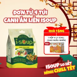 Viên Súp Sấy Thăng Hoa Canh Chua Chay I-Soup 50g (túi 05 viên)