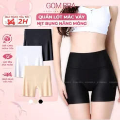 [Deal Trên LIVE] Quần bảo hộ nữ mặc váy cạp cao Gom Bra chất su đúc cao cấp, quần mặc trong váy không viền - JLD-8204