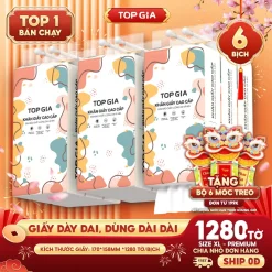 Giấy vệ sinh treo tường TopGia đa sắc đa năng từ bột giấy thiên nhiên, 1280tờ/4lớp