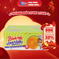 Bánh mì tươi Love Love, 64 lớp cuộn My Candy Việt Nam ăn sáng dinh dưỡng, tiện lợi