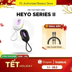 Máy Dò Phát Hiện Camera Baseus Heyo Series II cảnh báo khi phát hiện camera, rung báo động chống trộm