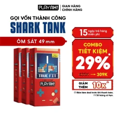 Combo 2 hộp/3 hộp Bao Cao Su PLAYAH True Fit Ôm Sát Hộp 10 Bao size 49mm