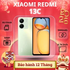Điện Thoại Xiaomi Redmi 13C | 8GB/256GB – Máy Mới 100% | Full Box Nguyên Seal | Bảo Hành 12 Tháng | Màn Hình 6.74
