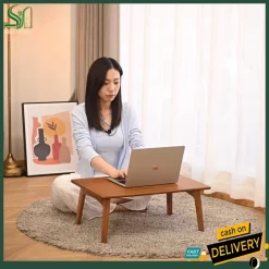 Bàn tre gấp gọn, bàn máy tính, bàn cà phê, không cần lắp ráp