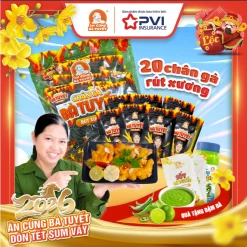 Combo 20 chân gà rút xương tê cay - ĂN CÙNG BÀ TUYẾT M28