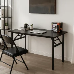 Bàn học gấp gọn , bàn học làm việc chân xếp gọn , đã lắp ráp sẵn , kích thước 60x80 /50x100 /60x120