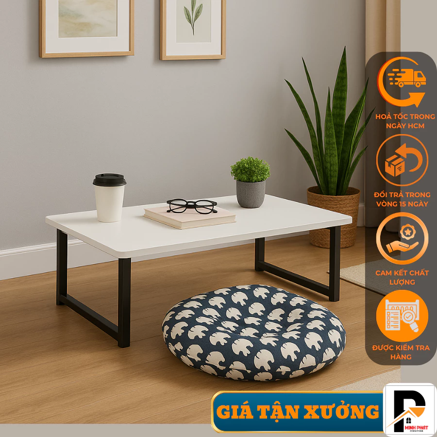 Bàn Ngồi Bệt Gấp Gọn UB40 – Bàn Học Ngồi Sàn, Lắp Sẵn ,Bàn Laptop Cho Phòng Nhỏ
