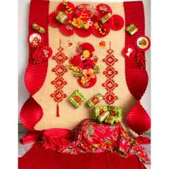 Set Mành Tre Trang Trí Tết 2026 Set phụ kiện Decor Trang Trí Tết Mành Treo Trang Trí Tết (KHÔNG KÈM MÀNH TRE NỀN)